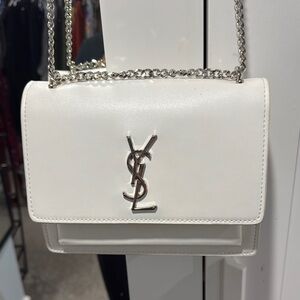 White Chain Shoulder Bag